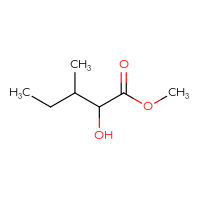 Chemical structure of methyl 2-hydroxy-3-methylpentanoate - CSSB00011625992