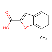 Chemical structure of 7-methyl-1-benzofuran-2-carboxylic acid - CSSB00011280053