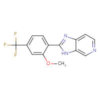 Chemical structure of 2-[2-methoxy-4-(trifluoromethyl)phenyl]-3H-imidazo[4,5-c]pyridine - CSSB21253047149