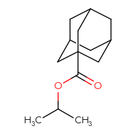 Chemical structure of propan-2-yl adamantane-1-carboxylate - CSSB00000170119