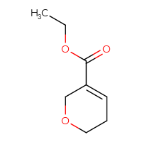 Chemical structure of ethyl 5,6-dihydro-2H-pyran-3-carboxylate - CSSB00010385656