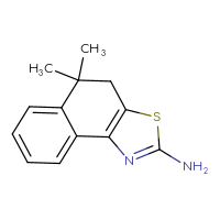 Chemical structure of 5,5-dimethyl-4H,5H-naphtho[1,2-d][1,3]thiazol-2-amine - CSSB00000315418