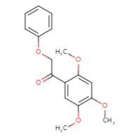 Chemical structure of 2-phenoxy-1-(2,4,5-trimethoxyphenyl)ethan-1-one - CSSB21332079344