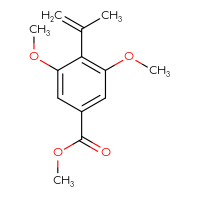 Chemical structure of methyl 3,5-dimethoxy-4-(prop-1-en-2-yl)benzoate - CSSB06583550068