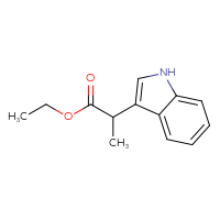 Chemical structure of ethyl 2-(1H-indol-3-yl)propanoate - CSSB00010497043