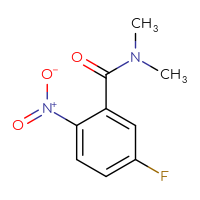 Chemical structure of 5-fluoro-N,N-dimethyl-2-nitrobenzamide - CSSB00011363387