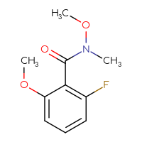 Chemical structure of 2-fluoro-N,6-dimethoxy-N-methylbenzamide - CSSB00012285167