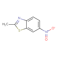 Chemical structure of 2-methyl-6-nitro-1,3-benzothiazole - CSSB00000010445