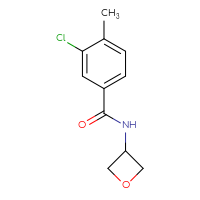 Chemical structure of 3-chloro-4-methyl-N-(oxetan-3-yl)benzamide - CSSB00012701865