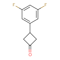 Chemical structure of 3-(3,5-difluorophenyl)cyclobutan-1-one - CSSB00000724198