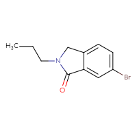 Chemical structure of 6-bromo-2-propyl-2,3-dihydro-1H-isoindol-1-one - CSSB00010132685