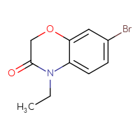 Chemical structure of 7-bromo-4-ethyl-3,4-dihydro-2H-1,4-benzoxazin-3-one - CSSB00010315653
