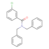 Chemical structure of N,N-dibenzyl-3-chlorobenzamide - CSSB00000001538