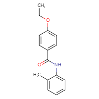 Chemical structure of 4-ethoxy-N-(2-methylphenyl)benzamide - CSSB00046109964