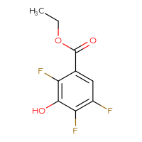 Chemical structure of ethyl 2,4,5-trifluoro-3-hydroxybenzoate - CSSB00011302609