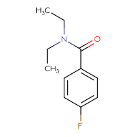 Chemical structure of N,N-diethyl-4-fluorobenzamide - CSSB00000158719