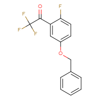 Chemical structure of 1-[5-(benzyloxy)-2-fluorophenyl]-2,2,2-trifluoroethan-1-one - CSSB00031293166