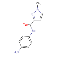 Chemical structure of N-(4-aminophenyl)-1-methyl-1H-pyrazole-3-carboxamide - CSSB00006007401