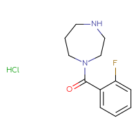 Chemical structure of 1-(2-fluorobenzoyl)-1,4-diazepane hydrochloride - CSSB00000736948