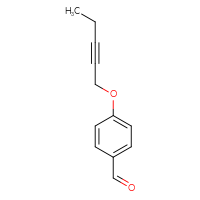 Chemical structure of 4-(pent-2-yn-1-yloxy)benzaldehyde - CSSB00156016640