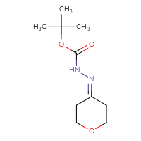 Chemical structure of N'-(oxan-4-ylidene)(tert-butoxy)carbohydrazide - CSSB00000052814