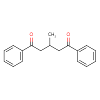Chemical structure of 3-methyl-1,5-diphenylpentane-1,5-dione - CSSB00159717385