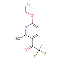 Chemical structure of 1-(6-ethoxy-2-methylpyridin-3-yl)-2,2,2-trifluoroethan-1-one - CSSB21322982611