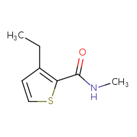 Chemical structure of 3-ethyl-N-methylthiophene-2-carboxamide - CSSB00011458389