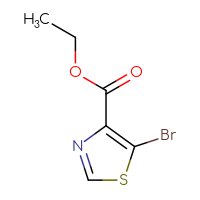 Chemical structure of ethyl 5-bromo-1,3-thiazole-4-carboxylate - CSSB00010232029