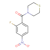 Chemical structure of 4-(2-fluoro-4-nitrobenzoyl)thiomorpholine - CSSB02005851828