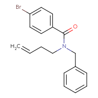 Chemical structure of N-benzyl-4-bromo-N-(but-3-en-1-yl)benzamide - CSSB02129257739