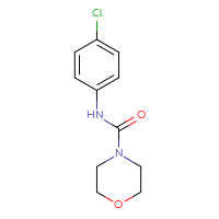 Chemical structure of N-(4-chlorophenyl)morpholine-4-carboxamide - CSSB00000253978