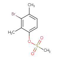 Chemical structure of 3-bromo-2,4-dimethylphenyl methanesulfonate - CSSB00015962278