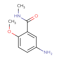 Chemical structure of 5-amino-2-methoxy-N-methylbenzamide - CSSB00011413918