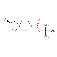 Chemical structure of tert-butyl (3S)-3-methyl-2,8-diazaspiro[4.5]decane-8-carboxylate - CSSB06373279466