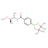Chemical structure of N-[(2S,3R)-3-methoxybutan-2-yl]-4-(4,4,5,5-tetramethyl-1,3,2-dioxaborolan-2-yl)benzamide - CSSB14827805039