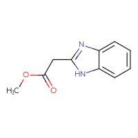 Chemical structure of methyl 2-(1H-1,3-benzodiazol-2-yl)acetate - CSSB00000182648