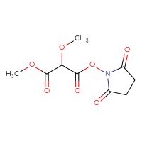 Chemical structure of 2,5-dioxopyrrolidin-1-yl 1-methyl 2-methoxypropanedioate - CSSB20269535110