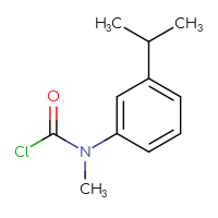 Chemical structure of N-methyl-N-[3-(propan-2-yl)phenyl]carbamoyl chloride - CSSB00010204165