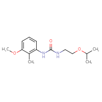Chemical structure of 1-(3-methoxy-2-methylphenyl)-3-[2-(propan-2-yloxy)ethyl]urea - CSSB02012833228