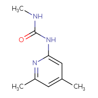Chemical structure of 1-(4,6-dimethylpyridin-2-yl)-3-methylurea - CSSB00009874977