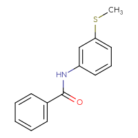 Chemical structure of N-[3-(methylsulfanyl)phenyl]benzamide - CSSB00000383407