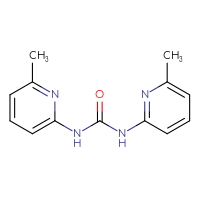 Chemical structure of 1,3-bis(6-methylpyridin-2-yl)urea - CSSB00160655048