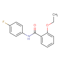 Chemical structure of 2-ethoxy-N-(4-fluorophenyl)benzamide - CSSB00046396394