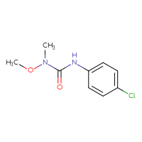 Chemical structure of 1-(4-chlorophenyl)-3-methoxy-3-methylurea - CSSB00000218487