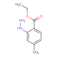 Chemical structure of ethyl 2-hydrazinyl-4-methylbenzoate - CSSB00015883534