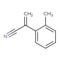 Chemical structure of 2-(2-methylphenyl)prop-2-enenitrile - CSSB00010989564