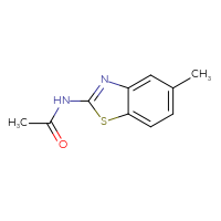 Chemical structure of N-(5-methyl-1,3-benzothiazol-2-yl)acetamide - CSSB00000027661