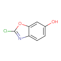 Chemical structure of 2-chloro-1,3-benzoxazol-6-ol - CSSB00000100764