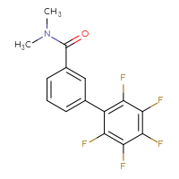 Chemical structure of 2',3',4',5',6'-pentafluoro-N,N-dimethyl-[1,1'-biphenyl]-3-carboxamide - CSSB06589941855